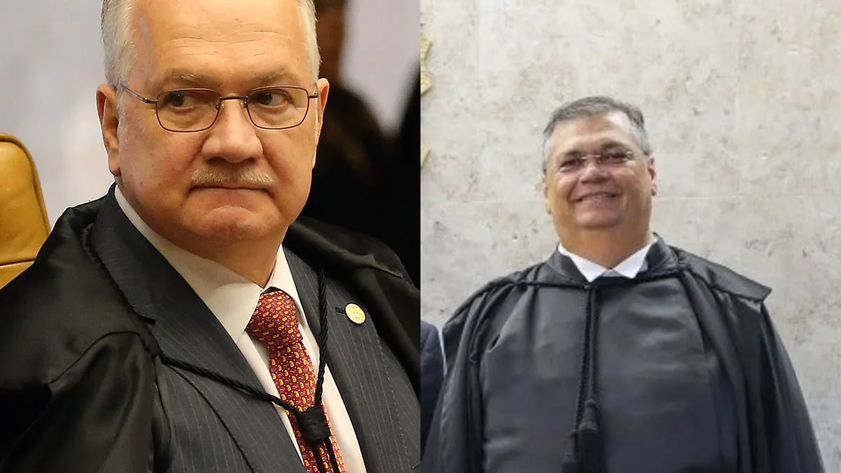 Ministros Edson Fachin e Flávio Dino, do STF